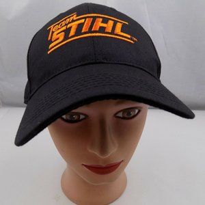 Team Stihl Hat Black Stitched Snapback Baseball Ca